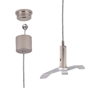 Suspension kits for Erco 3 phase lighting tracks
